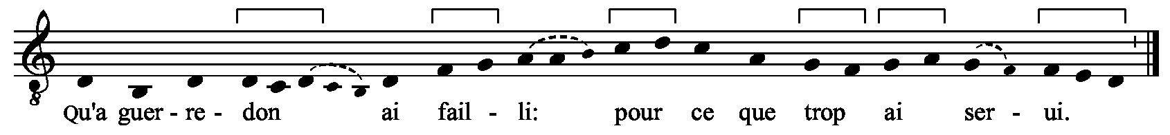 Refrain musical notation